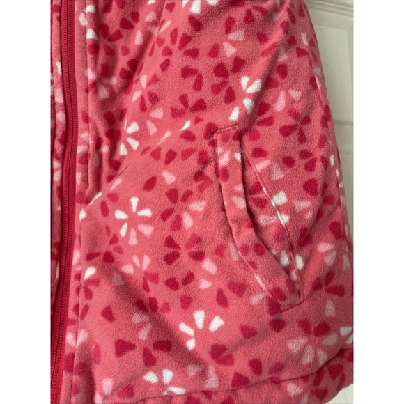Columbia Girls Vest FLAW Sz S Reversible Pink Pockets Full Zip Outerwear… - Picture 11 of 12